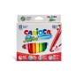 Carioca Jumbo pennarelli punta maxi superlavabili 12 pezzi colori assortiti 40569 Carioca Jumbo pennarelli punta maxi superlavabili 12 pezzi colori assortiti 40569