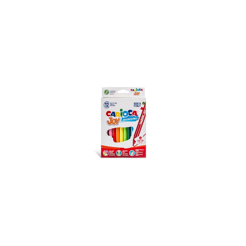 12 pz Pennarelli Carioca Joy colori assortiti 40614 12 pz Pennarelli Carioca Joy colori assortiti 40614