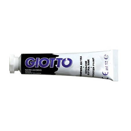 1 - FILA Colore a Tempera GIOTTO Tubetto 12 mL Nero 24 3520