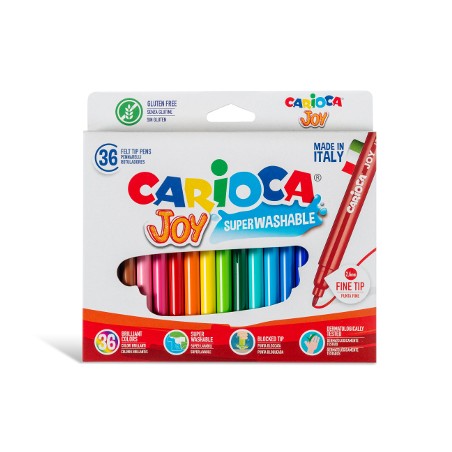 1 - 36 pz Pennarelli Carioca Joy colori assortiti 40616