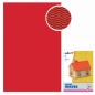 CWR cartoncino ondulato cannete Waves 50x70 cm rosso, 10 pezzi – 2208/1