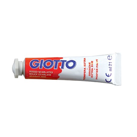 1 - FILA Colore a Tempera GIOTTO Tubetto 21 mL Rosso Scarlatto 08 3550