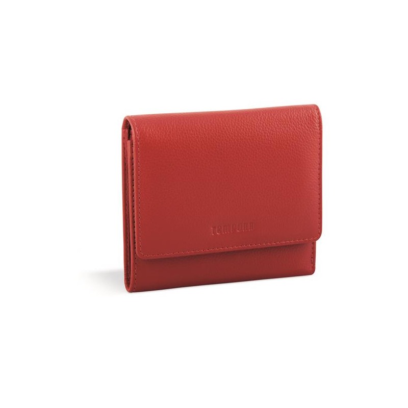 Portafoglio donna Niji Tempora Lady in pelle, 10,5x9,5 cm, colore rosso - 65145 Portafoglio donna Niji Tempora Lady in pelle, 10,5x9,5 cm, colore rosso - 65145