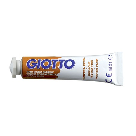 1 - FILA Colore a Tempera GIOTTO Tubetto 21 mL Terra di Siena Naturale 20 3550