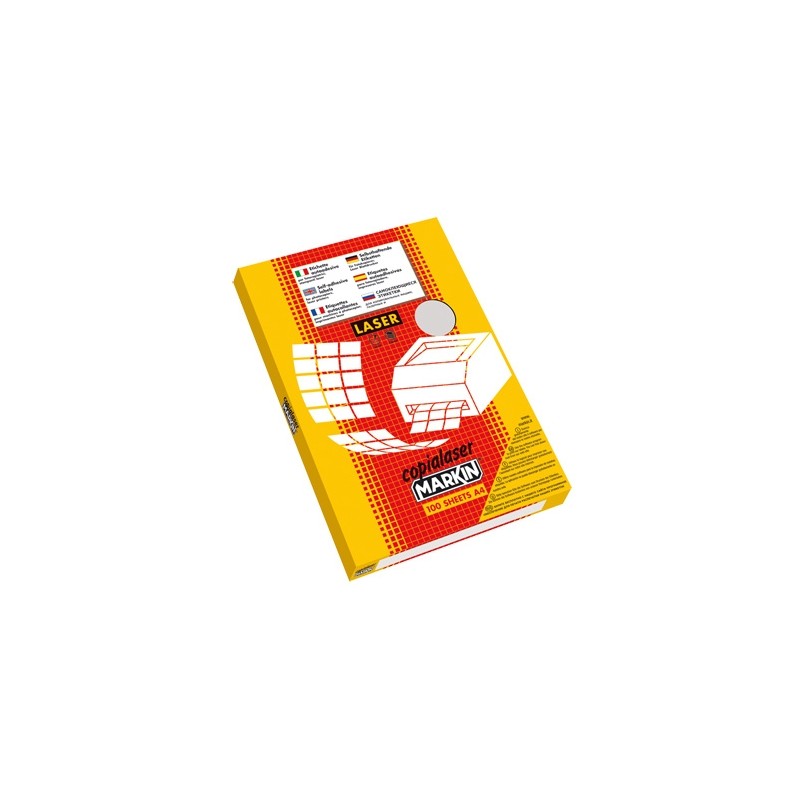 Etichette laser bianco mattato Markin 210x297 LWMC/503 Etichette laser bianco mattato Markin 210x297 LWMC/503