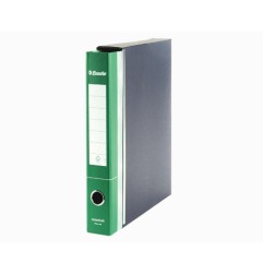 Registratore Esselte Essentials G74 con custodia, formato protocollo 23 x 33, dorso 5 cm, verde - 390774180
