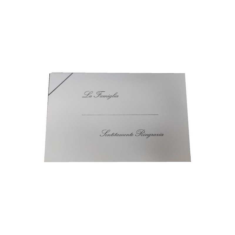 100 pz Biglietti + Busta per Lutto con Scritta, f.to 9 9x14 cm R1705-C 100 pz Biglietti + Busta per Lutto con Scritta, f.to 9 9x14 cm R1705-C