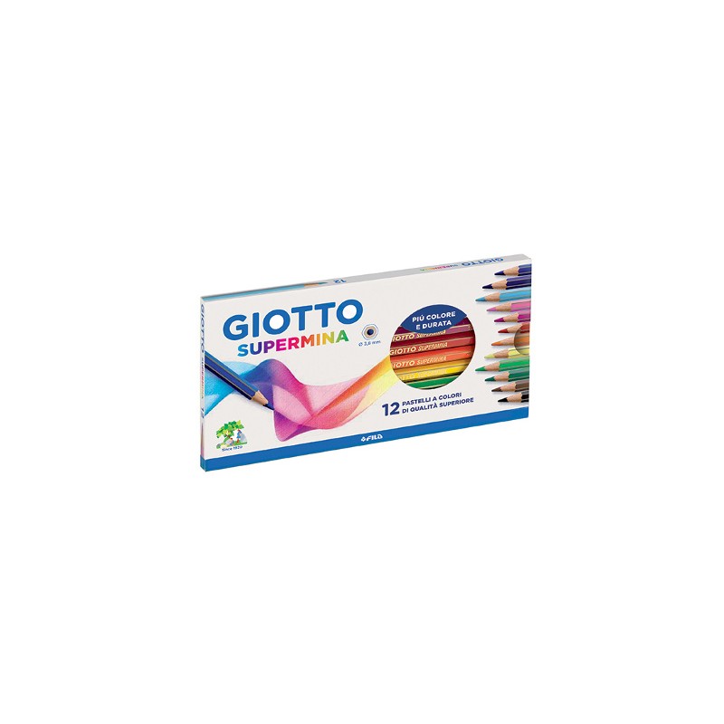FILA Pastelli Giotto Supermina colori assortiti 12 pz 2357/2354 FILA Pastelli Giotto Supermina colori assortiti 12 pz 2357/2354