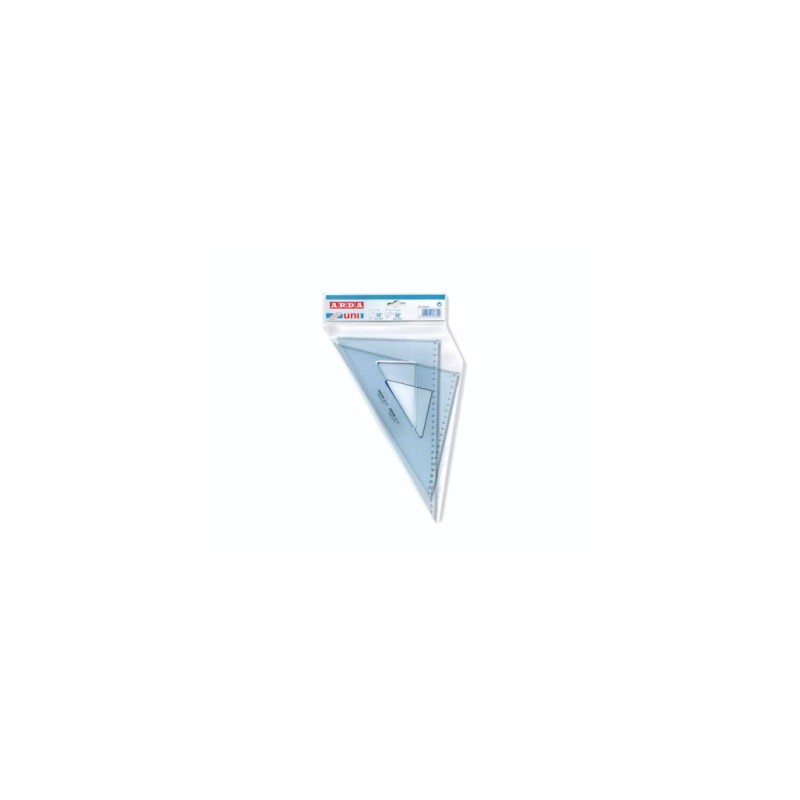 Arda coppia squadre da disegno UNI 45° e 60° 12 cm 70312SS