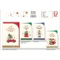 Biglietti Natale sagomati Macchinina -12pz NT5750