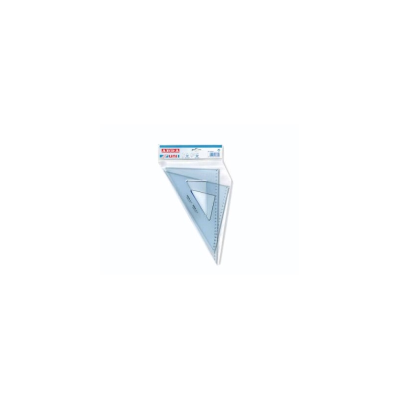 Arda coppia squadre da disegno UNI 45° e 60° 15 cm 70315SS Arda coppia squadre da disegno UNI 45° e 60° 15 cm 70315SS