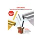 RIPLAST 3 pezzi Rotoli speedygift oro argento nero neutro MT.33 H.52CM 11990100 RIPLAST 3 pezzi Rotoli speedygift oro argento nero neutro MT.33 H.52CM 11990100