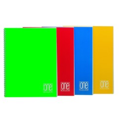 1 - BLASETTI - Quaderno A4 Spiralato ONE COLOR Rig.5M 60 fogli Senza Fori 1143