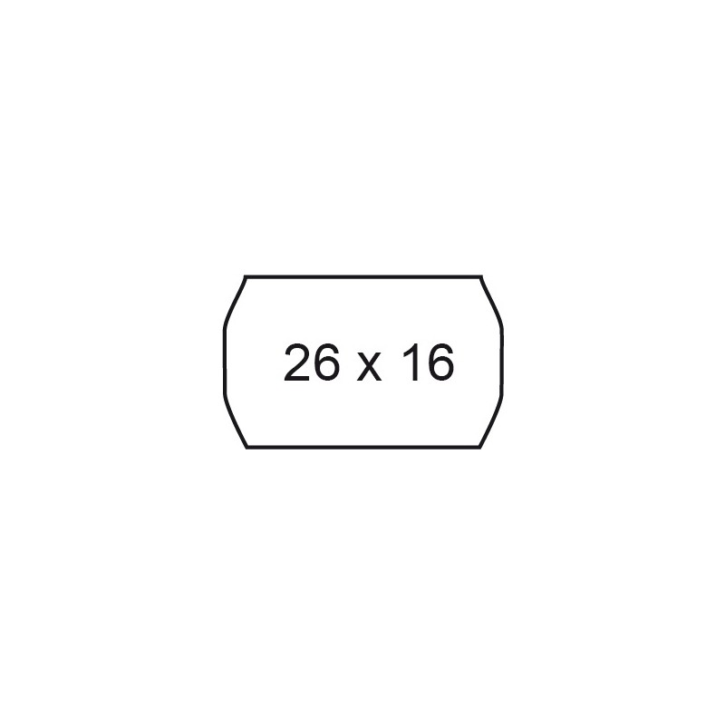 MARKIN Etichette prezzatrice onda bianco perm. 26x16 X3502616PER MARKIN Etichette prezzatrice onda bianco perm. 26x16 X3502616PER