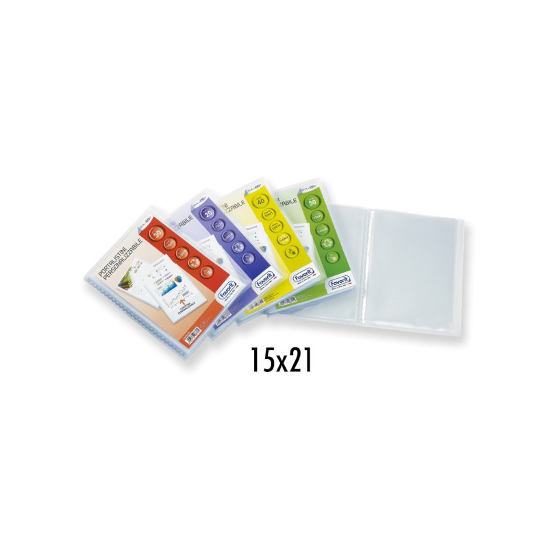 FAVORIT Portalistini soft display A5 40 bustine colore trasparente Favorit 460237 FAVORIT Portalistini soft display A5 40 bustine colore trasparente Favorit 460237
