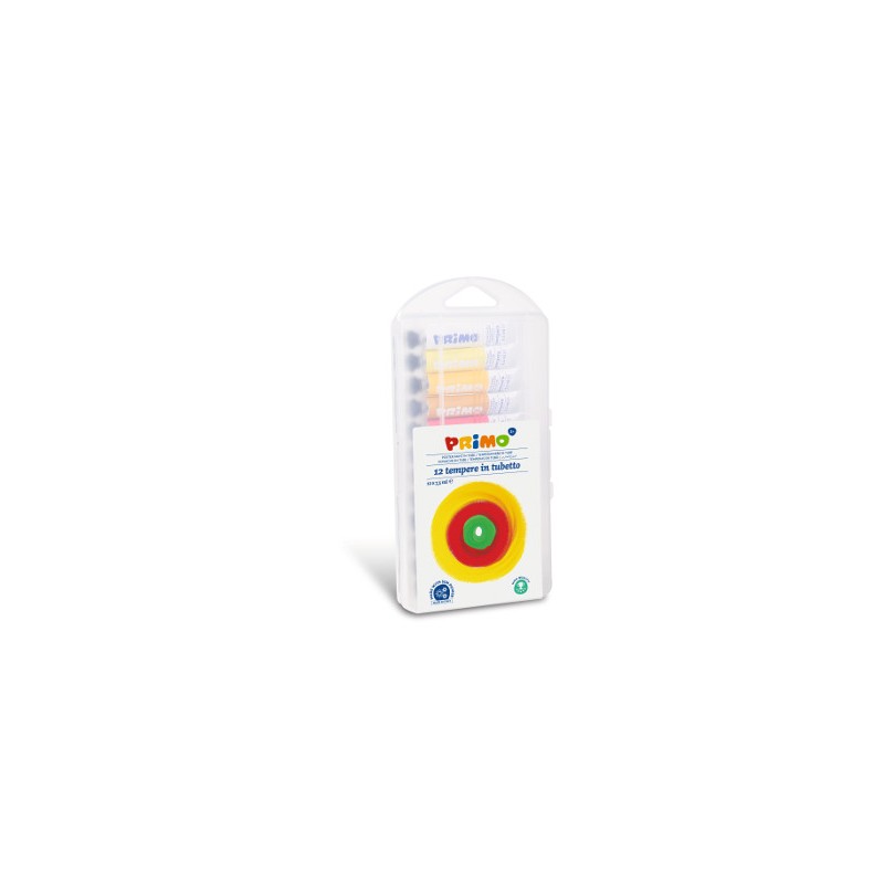 MOROCOLOR PRIMO Colori a Tempera Box Trasparente da 12 Pezzi 7,5ml 245T12PP MOROCOLOR PRIMO Colori a Tempera Box Trasparente da 12 Pezzi 7,5ml 245T12PP