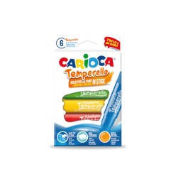 1 - CARIOCA Colori a Tempera SOLIDA Temperello 6 Colori 10 gr42739