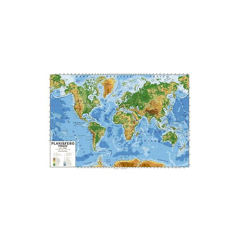 CWR carta geografica Planisfero plastificata fisico/politica 100x140 cm – 06997 CWR carta geografica Planisfero plastificata fisico/politica 100x140 cm – 06997