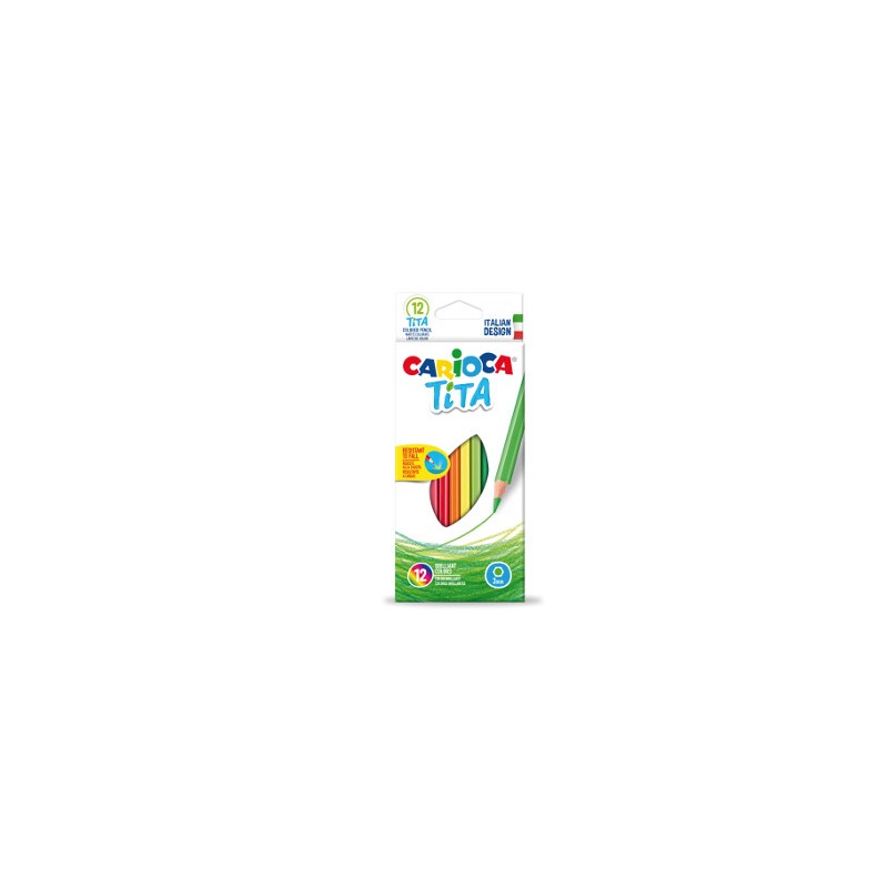 12 pz Pastelli Carioca Tita colori assortiti 42793 12 pz Pastelli Carioca Tita colori assortiti 42793