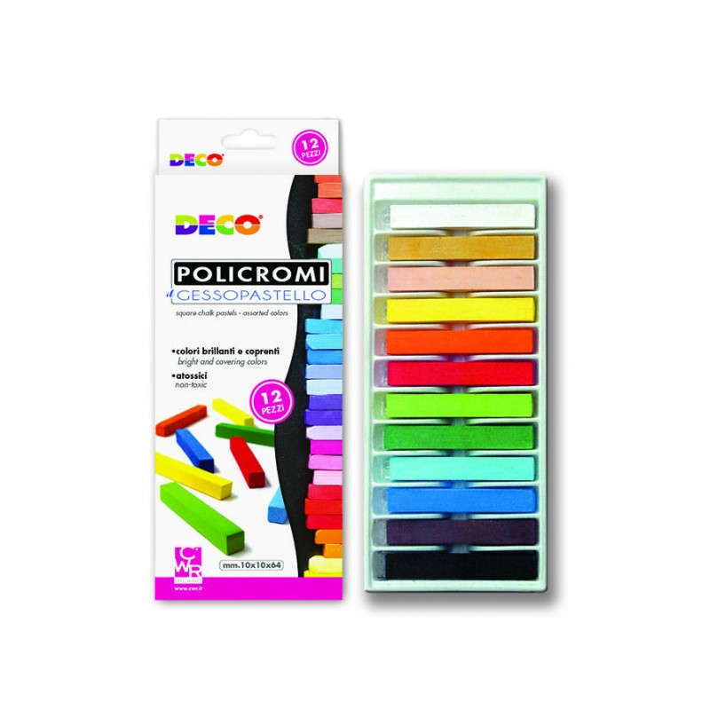 CWR DECO Gessopastello gessi quadri policromi, 12 pezzi – MY/MCP12