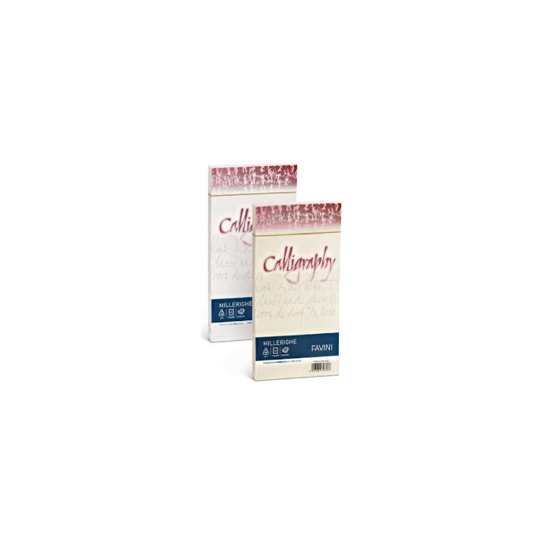 Buste Calligraphy Millerighe Favini - 12x18 Cm Bianco Conf. 25 100 gr A570427 Buste Calligraphy Millerighe Favini - 12x18 Cm Bianco Conf. 25 100 gr A570427