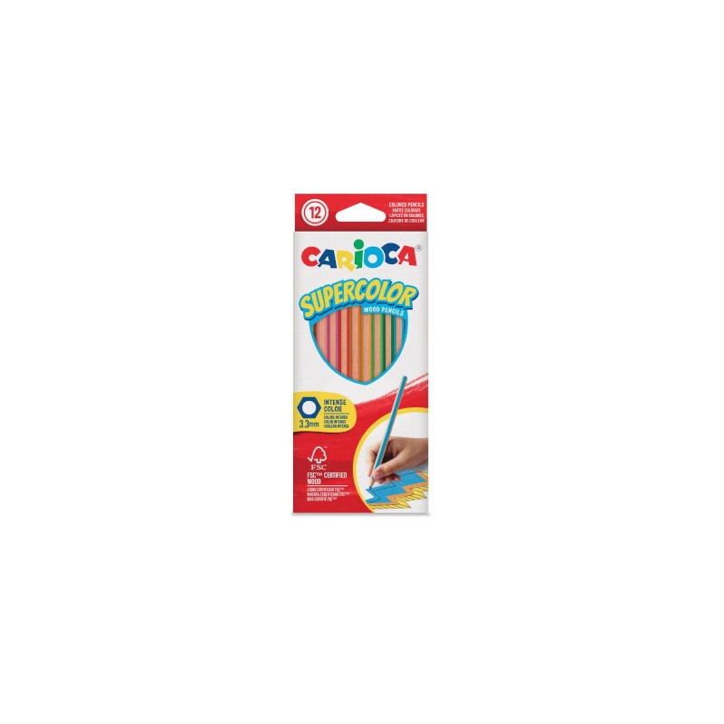 PASTELLI CARIOCA SUPERCOLOR DA 12 43391 PASTELLI CARIOCA SUPERCOLOR DA 12 43391