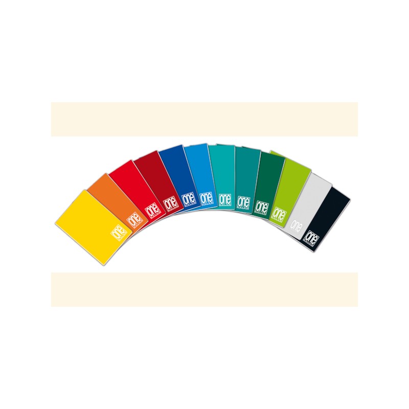 BLASETTI Quaderno ONE COLOR Rig.1R 21 fogli - Colori Assortiti 1449