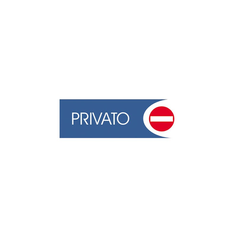 LETTERFIX LOGOFIX Targa Adesiva Cartello PRIVATO 18x6 T00739 LETTERFIX LOGOFIX Targa Adesiva Cartello PRIVATO 18x6 T00739