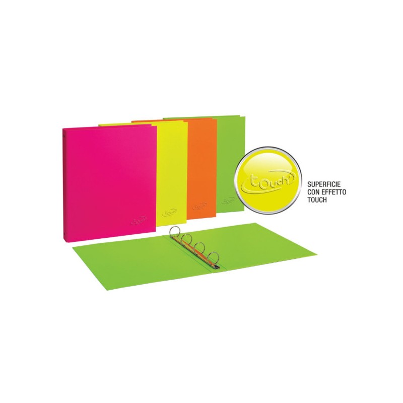 FAVORIT Raccoglitore Personalizzabile Neon in PPL 4 Anelli d.30mm 22x30 cm - Colori Assortiti 090369 FAVORIT Raccoglitore Personalizzabile Neon in PPL 4 Anelli d.30mm 22x30 cm - Colori Assortiti 090369