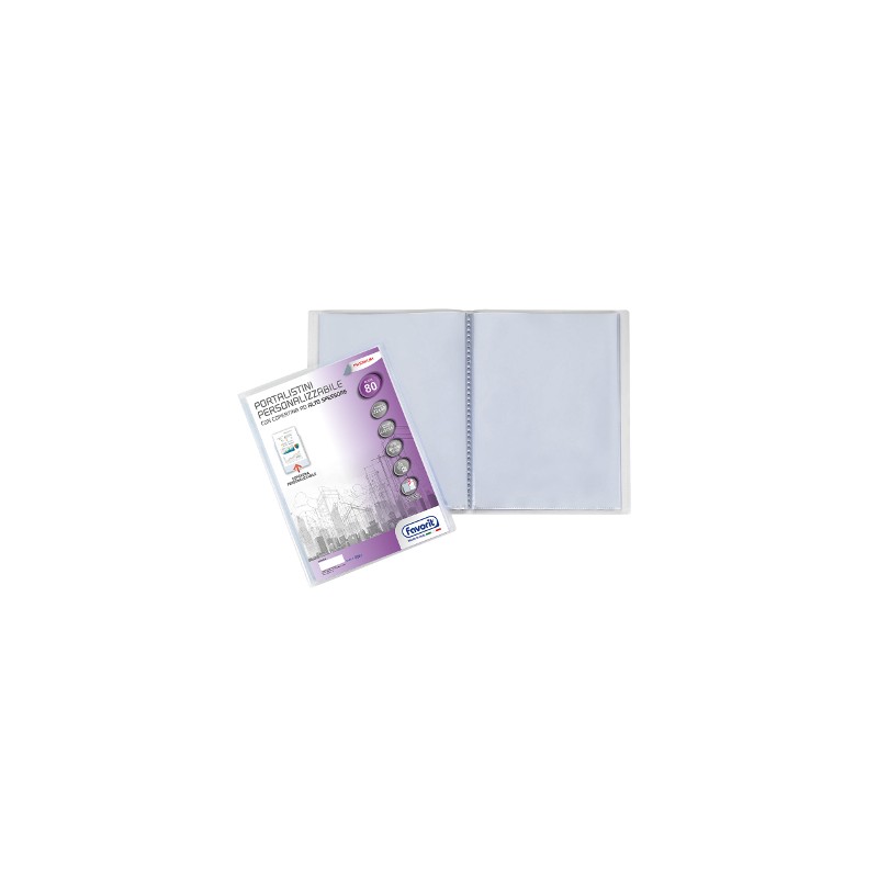 FAVORIT Portalistini soft display A4 80 bustine colore trasparente Favorit 090487 FAVORIT Portalistini soft display A4 80 bustine colore trasparente Favorit 090487