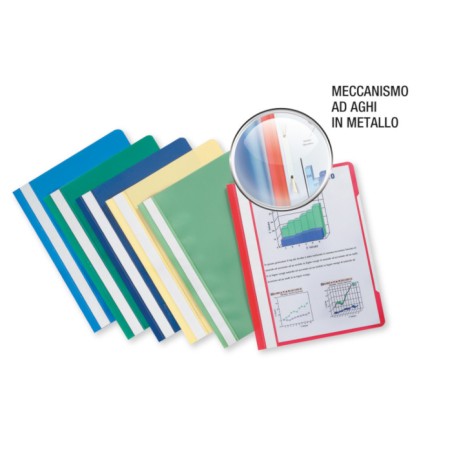 1 - 10 pz Cartellina portadocumenti Favorit Pratic A4 rosso 500005