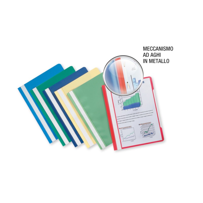 10 pz Cartellina portadocumenti Favorit Pratic A4 azzurro 500008