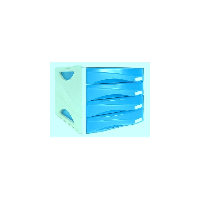 ARDA Cassettiera Smile 4 cassetti azzurra CM. 5 TR15P4PARCBL ARDA Cassettiera Smile 4 cassetti azzurra CM. 5 TR15P4PARCBL