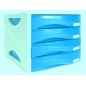 ARDA Cassettiera Smile 4 cassetti azzurra CM. 5 TR15P4PARCBL ARDA Cassettiera Smile 4 cassetti azzurra CM. 5 TR15P4PARCBL