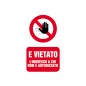 LETTERFIX ECOTARGA Cartello Ingresso Vietato a Chi non e' Autorizzato 20x30 T06007 LETTERFIX ECOTARGA Cartello Ingresso Vietato a Chi non e' Autorizzato 20x30 T06007
