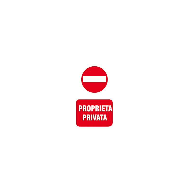 LETTERFIX ECOTARGA Targa Cartello PROPRIETa' PRIVATA 20x30 T06015 LETTERFIX ECOTARGA Targa Cartello PROPRIETa' PRIVATA 20x30 T06015