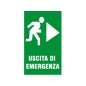 LETTERFIX ECOTARGA Targa Cartello Uscita di Emergenza (Destra) 20x30 T06024 LETTERFIX ECOTARGA Targa Cartello Uscita di Emergenza (Destra) 20x30 T06024