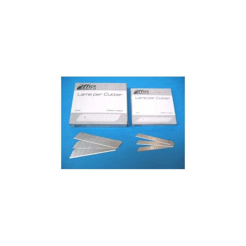 O.P. OP Conf.12 Tubetti con 10 lame per cutter grande 18 mm OP14.3 O.P. OP Conf.12 Tubetti con 10 lame per cutter grande 18 mm OP14.3