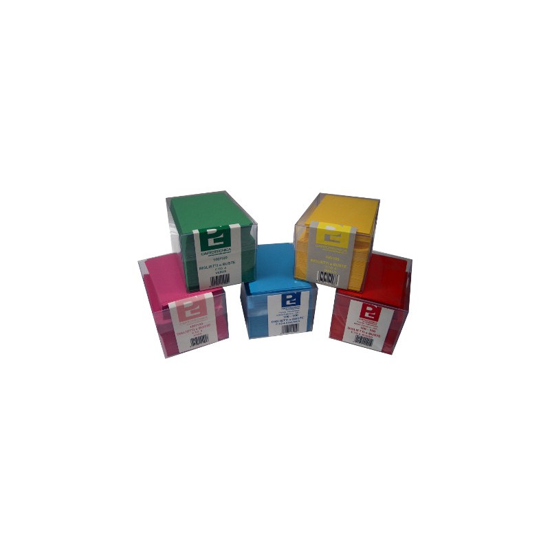 PICARTA 100 pz Biglietti + busta colore giallo f. 4 7x11 41403