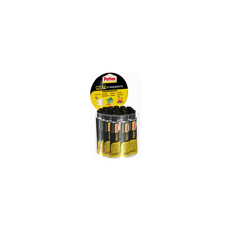 PATTEX 25 pz Colla Attaccatutto Trasparente 20 ml 1604262 PATTEX 25 pz Colla Attaccatutto Trasparente 20 ml 1604262