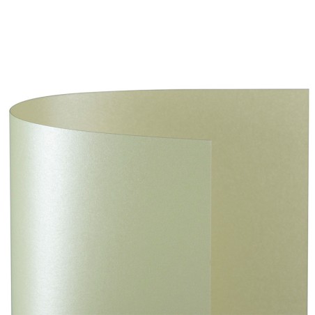 1 - FAVINI  100 fogli Carta special event metalizzata colore crema A4 120 gr A692124