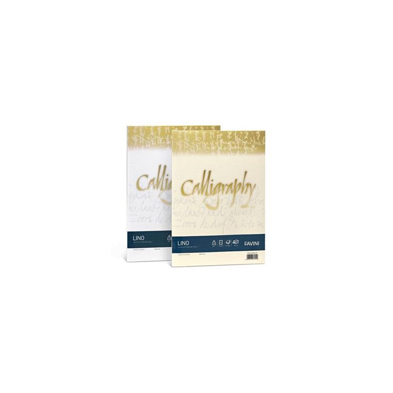 Buste Calligraphy Effetto Lino Favini - 12x18 Cm Avorio Conf. 25 120 gr A57Q617