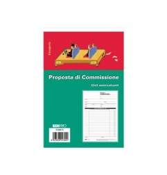 1 - EDIPRO  Blocco copia commissione 33x3 autoricalcante 23x15 E5230CT