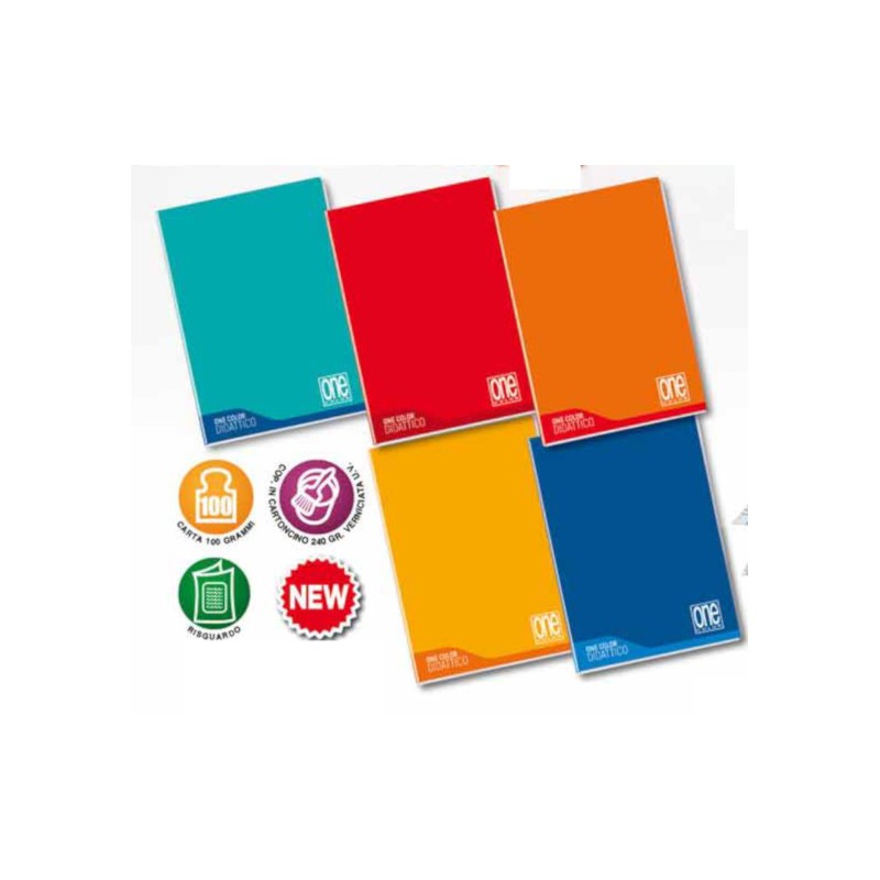 BLASETTI - Conf.6 pz Quaderno Maxi Didattico ONE COLOR+JOLLY PAGE Rig.A 19 fogli 100 gr 7041 BLASETTI - Conf.6 pz Quaderno Maxi Didattico ONE COLOR+JOLLY PAGE Rig.A 19 fogli 100 gr 7041