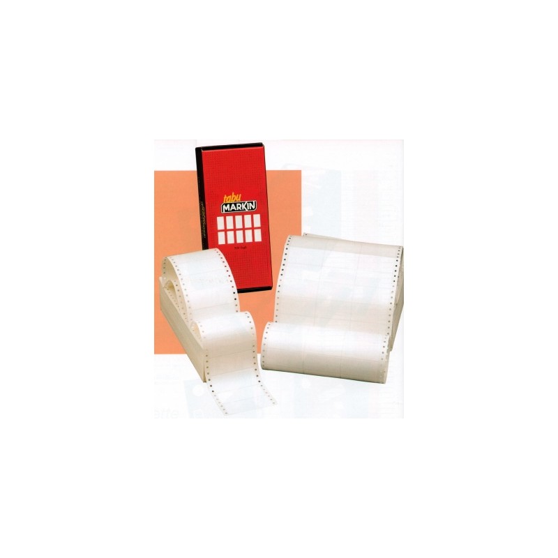 Etichette TAB.1 pista bianche Markin 70x15 S/628 Etichette TAB.1 pista bianche Markin 70x15 S/628