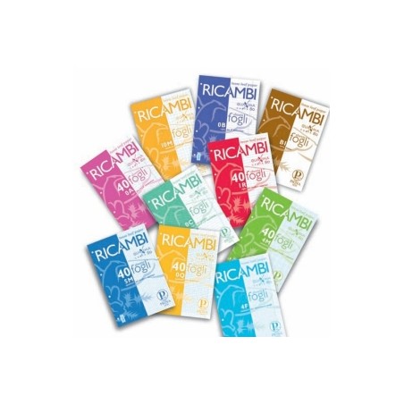 1 - PIGNA Ricambi forati formato A4 80 gr80 fogli 4mm