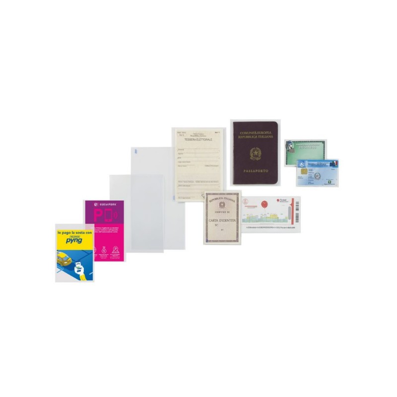 FAVORIT Buste a U trasparenti Upocket - liscia - 100 pezzi 6x10 400102317