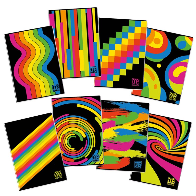 Blasetti One Color Black & Fluo maxi quaderni A4 80 g 20+1 fogli rigatura 5M con Jolly Page – confezione 10 pezzi 8460 Blasetti One Color Black & Fluo maxi quaderni A4 80 g 20+1 fogli rigatura 5M con Jolly Page – confezione 10 pezzi 8460