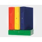 ARCA Cartella portaprogetti dorso 8 con bottone colore blu lucido 0124