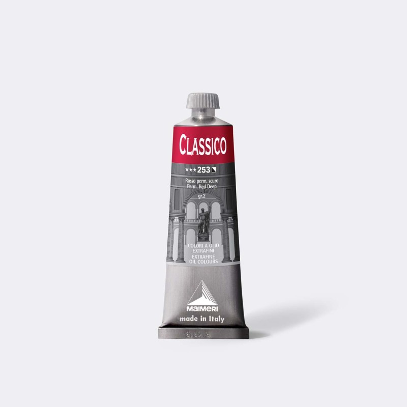 Maimeri Classico colore a olio extrafine Rosso permanente scuro 60 ml M0306253 Maimeri Classico colore a olio extrafine Rosso permanente scuro 60 ml M0306253